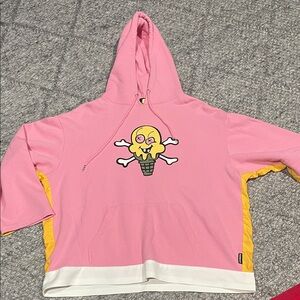 Icecream Pink and Yellow Colorblock Top